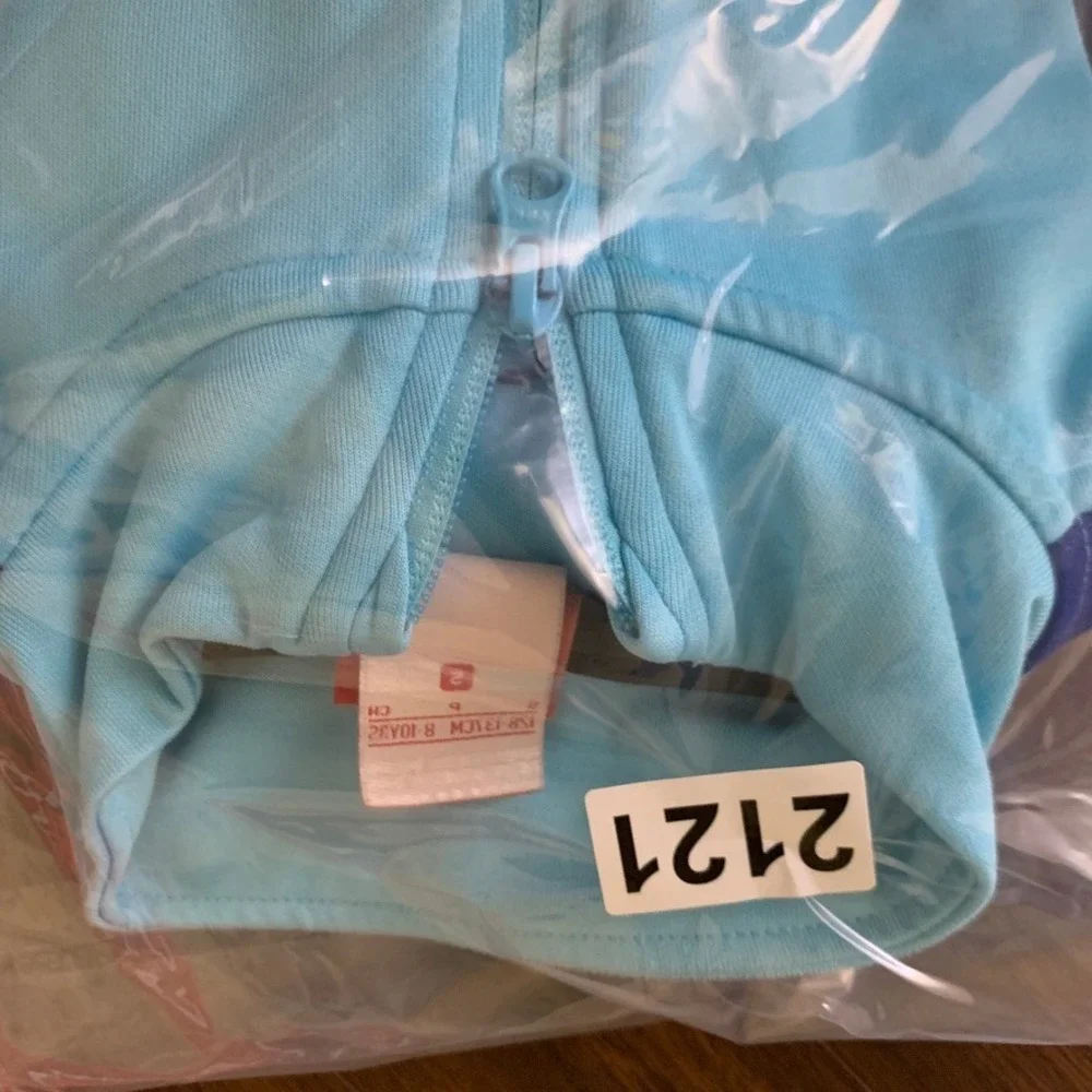 Nike FC Barcelona Kids Track Jacket Light Blue Soccer Full Zip FCB Small 8-10Y